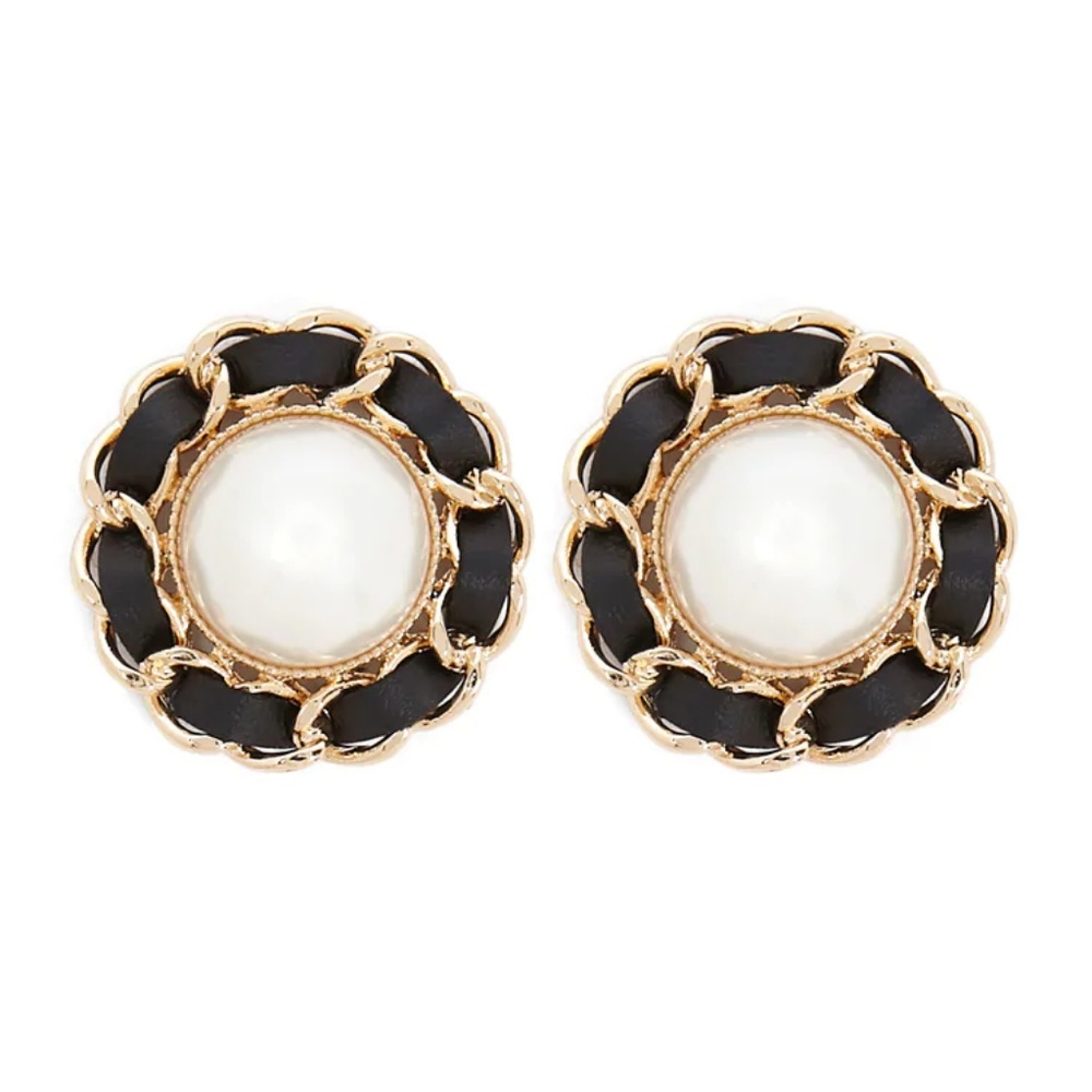 BRAND NEW Statement Faux Pearl Stud Earrings